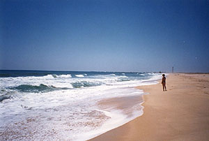 Strand in Richtung Farol