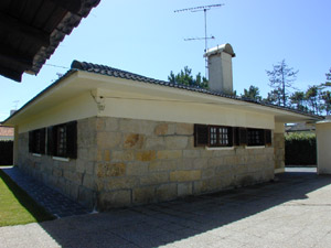 Ihr Ferienhaus vom Innenhof aus