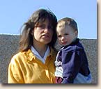 Andrea Riedl und Sohn